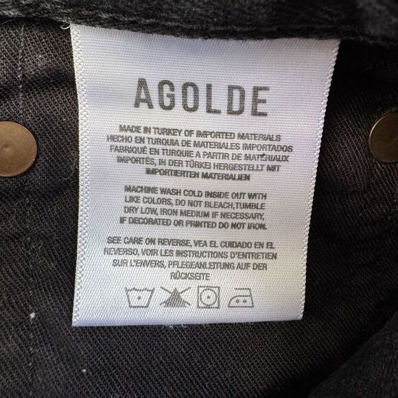 AGOLDE Women's Parker Vintage Cutoff Cotton Denim Shorts Size 24 - Picture 9 of 9